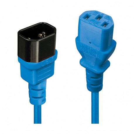 "LINDY IEC-Netzverlängerung C14 - C13 blau 1m"