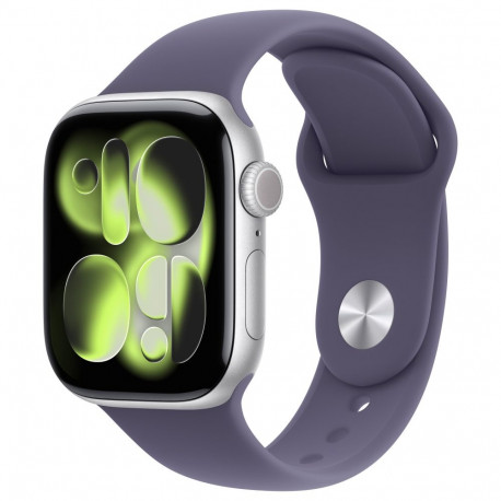 Apple Watch S11 alumiinium 42mm hõbedane (uduvioletne spordirihm) M/L
