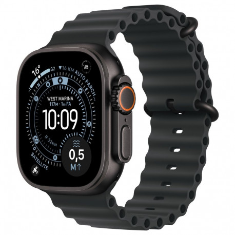 "Apple Watch Ultra 3 Titanium Cellular 49mm Schwarz (Ocean Armband schwarz)"
