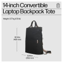 "HP 14 Convertible Laptop Backpack Tote"