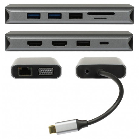 "Z Plusonic USB-C Docking Adapter 8in1"