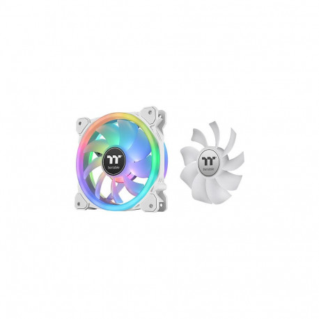 "120mm Thermaltake SWAFAN 12 RGB Radiator Fan TT Premium Edition White 3 Pack"