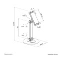"Neomounts DS15-540WH1 Universal Tablet-Ständer für 4.7-12.9"" 1KG"