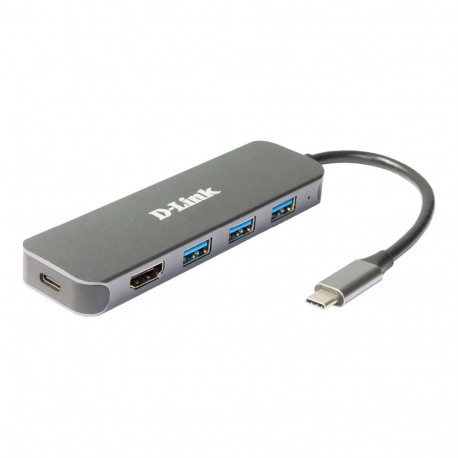 D-Link DUB-2333 5-in-1 USB-C jaotur HDMI/Power Delivery