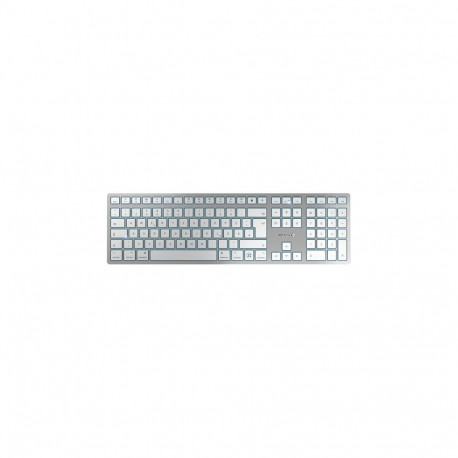 Cherry klaviatuur KW 9100 Slim juhtmevaba QWERTZ DE Mac-paigutusega, valge