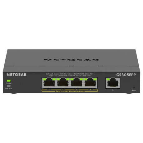 "NETGEAR Switch 5x GE GS305EPP-100PES"