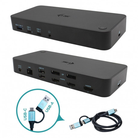 "D I-TEC USB 3.0/USB-C Tripledock mit PD 100W 3x4K 60Hz"