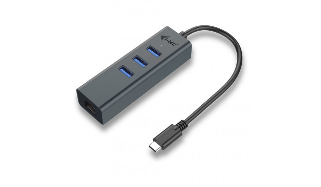 "D I-TEC USB-C 3-PORT HUB + GLAN"