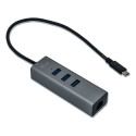 "D I-TEC USB-C 3-PORT HUB + GLAN"