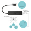 "D I-TEC USB-C SLIM HUB + GLAN"