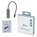 "D I-TEC USB-C 3-PORT HUB + GLAN"