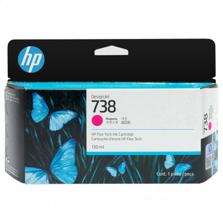 "HP 738 130-ml Magenta DesignJet Ink Cartridge"