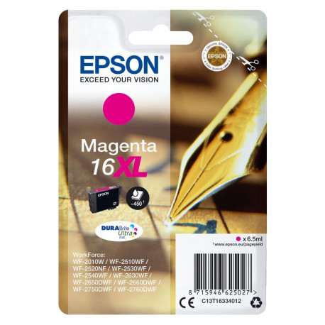 Epson 16XL C13T16314012 magenta tint, kuni 450 lehekülge