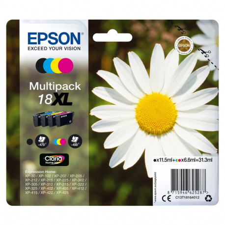 "Epson Tinte 3LB 18XL ink cartridge black and tri-colour high capacity 31.3ml 1-pack blister without