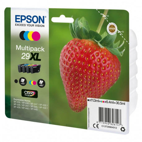 Epson 29 XL must + värviline tindi 4-pakk T2996