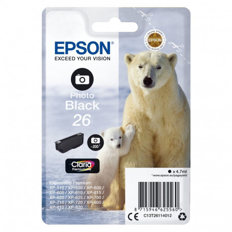 "Epson C13T26114012 photo black"