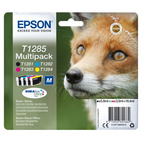 "Epson Tinte T1285 C13T12854012 4er Multipack (BKMCY) bis zu 225 Seiten"