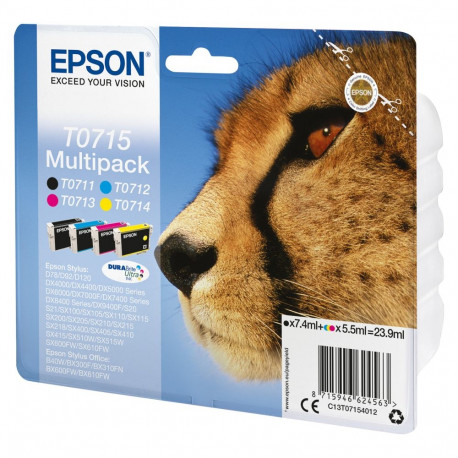 "Epson Tinte T0715 4er-Pack black + color T0715"
