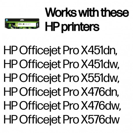 "HP 970XL original Ink cartridge CN625A black"