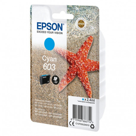 "Epson Tinte 603 C13T03U24010 Cyan bis zu 130 Seiten"
