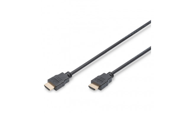 "DIGITUS HDMI High Speed mit Ethernet Anschlusskabel, 3m, sw"