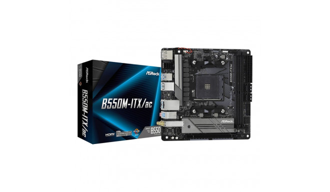 "ASRock B550M-ITX/ac AM4 mITX HDMI/DP DDR4 retail"