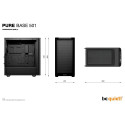 "Midi be quiet! PURE BASE 501 Airflow Window Black"