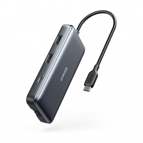 Anker 553 PowerExpand USB-C jaotur (8-in-1) 100W Power Delivery must