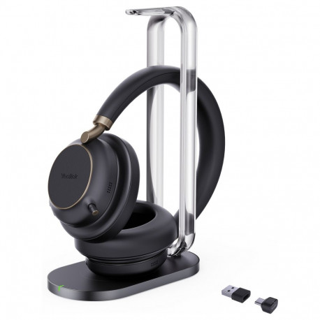 "Yealink Bluetooth Headset BH76 Plus with Charging Stand UC Black USB-C/A"