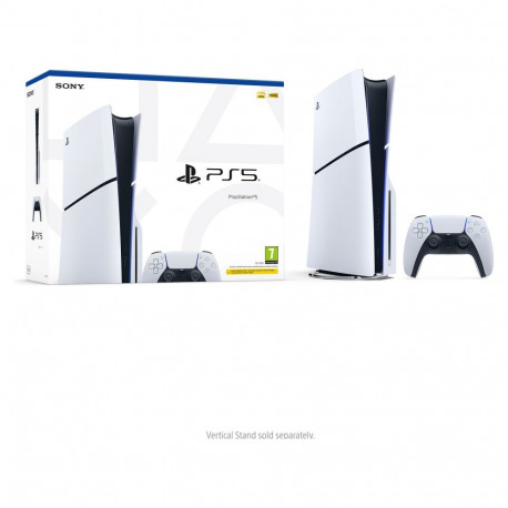 Sony PlayStation 5 Slim Disc 1 TB SSD 8K HDR valge