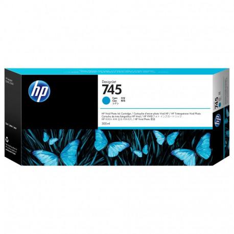 "HP 745 Tintenpatrone Cyan 300 ml"