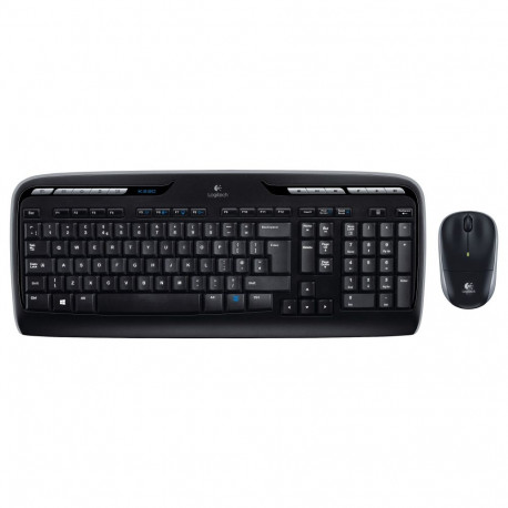 "Logitech Desktop MK330 Wireless Black - US Layout"