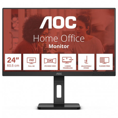 AOC monitor 24E3QAF 60,5cm/24" full HD IPS 4ms HDMI VGA DP LS, must
