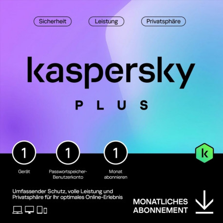 Kaspersky tellimus Plus 1 seade 1 kuu ESD-Download