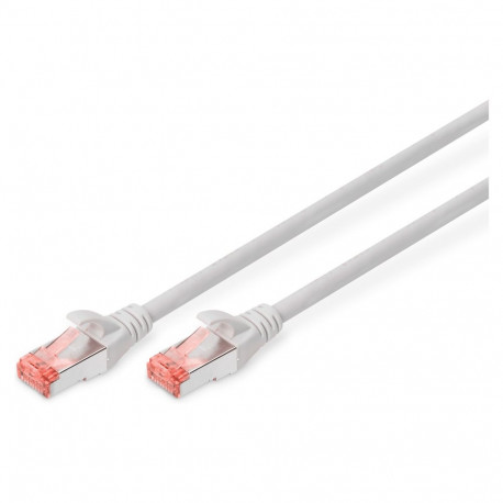 DIGITUS võrgukaabel Cat6 S/FTP 2xRJ45 25.0m hall lukustuskaitsmega kilepakendis