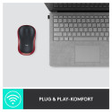 "Logitech M185 Wireless red"