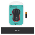 "Logitech M185 Wireless red"
