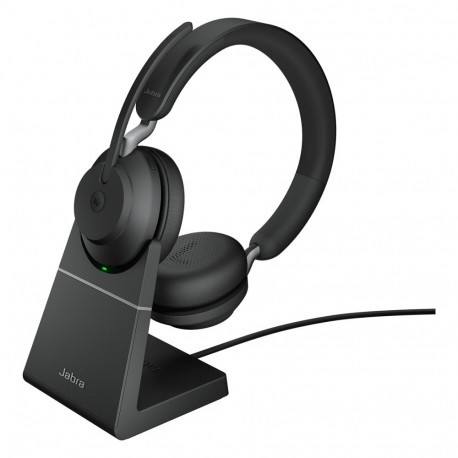 Jabra Evolve2 65 Stereo MS + laadimisalus + Link 380 USB-A, must
