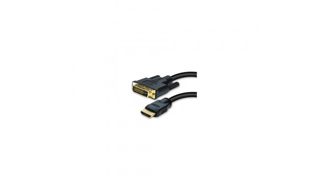 "DVI-D 24+1 > HDMI (ST-ST) 2m Adapterkabel Schwarz"