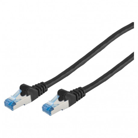 "Patchkabel CAT6a RJ45 S/FTP PiMF 0,5m Schwarz"