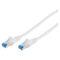 "Patchkabel CAT6a RJ45 S/FTP PiMF 0,25m Weiß"