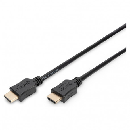 "DIGITUS HDMI-Kabel A->A Ethernet St/St 4K 3.0m schwarz gold"