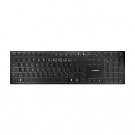 Cherry KW 9100 Slim must juhtmevaba klaviatuur QWERTZ DE