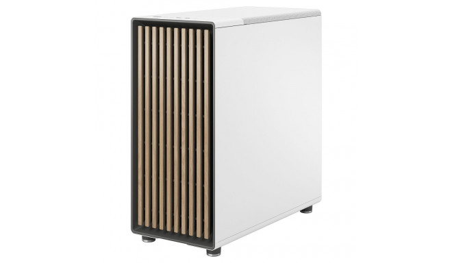 "Midi Fractal Design North Chalk White Window Mesh"