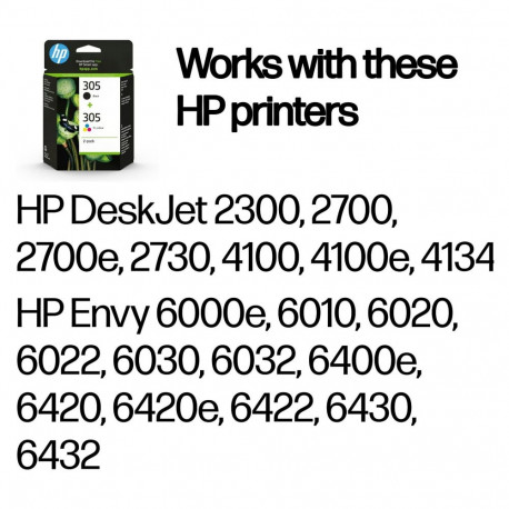 "HP Tinte 305 6ZD17AE Multipack (BK/C/M/Y)"