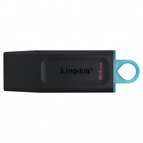 Kingston USB-mälupulk DataTraveler Exodia 64GB USB 3.2, must/türkiissinine
