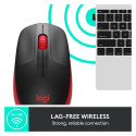 "Logitech M190 optisch wireless Red"