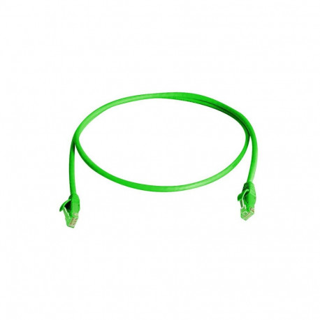 Patch cord S/FTP Cat6a (ISO/IEC), 2m MP8 FS500, LSZH, green, 1:1