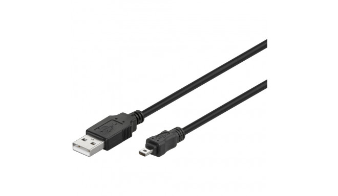USB MINI 8 pin 180 black 1.8m