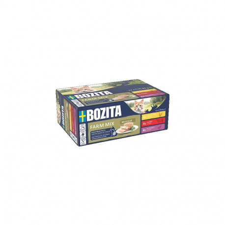 BOZITA Mousse Mix ocean - wet cat food - 12x85g